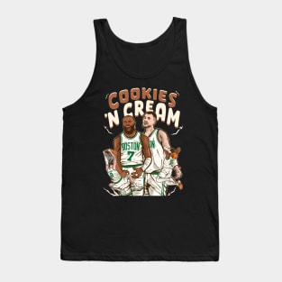 Jaylen Brown and Kristaps Porzingis "Cookies 'N Cream" Cartoon Tank Top